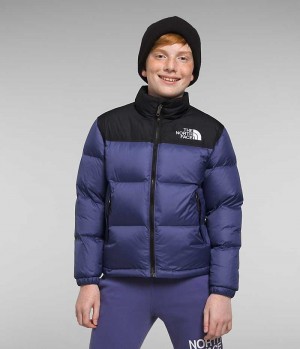 Doudoune The North Face 1996 Retro Nuptse Garcon Bleu | FRANCE UOVZP