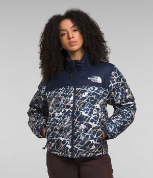 Doudoune The North Face 1996 Retro Nuptse Femme Bleu Marine | FRANCE YSGDK