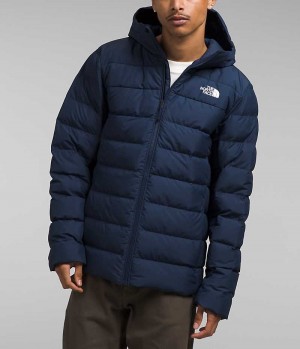 Doudoune The North Face Aconcagua 3 Hoodie Homme Bleu Marine | PARIS ZKLEB