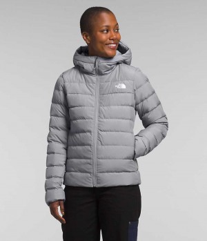 Doudoune The North Face Aconcagua 3 Hoodie Femme Grise | FRANCE PELXM