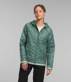 Doudoune The North Face Circaloft Hoodie Femme Turquoise | PARIS ZNUBO
