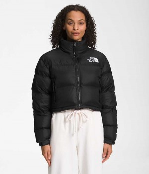 Doudoune The North Face Nuptse Corta Femme Noir | FR AXTYD