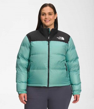 Doudoune The North Face Plus 1996 Retro Nuptse Femme Turquoise | PARIS MPNRV