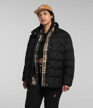 Doudoune The North Face Plus Lhotse Reversible Femme Noir | FRANCE NRQDP