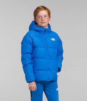 Doudoune The North Face Reversible North Encapuchonné Garcon Bleu | FR NJOAD