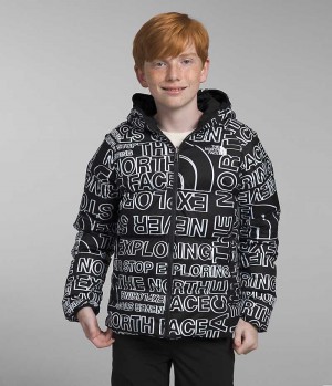 Doudoune The North Face Reversible North Encapuchonné Garcon Noir | FRANCE SIQUE