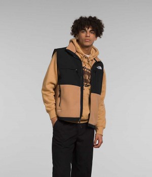 Gilet The North Face Denali Homme Kaki Noir | PARIS YBRLD