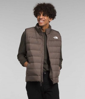 Gilet en Duvet The North Face Aconcagua 3 Homme Marron | FR BQGRM