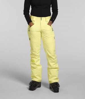 Pantalon The North Face Lenado Femme Jaune | PARIS VIWRZ