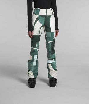 Pantalon The North Face Snoga Femme Vert | FRANCE HPZMN