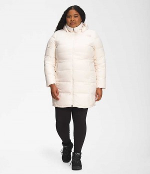 Parka The North Face Plus Metropolis Femme Blanche | PARIS IUPYN