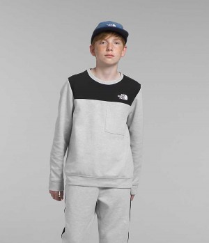 Pulls De Golf The North Face TNF™ Tech Crew Garcon Grise Clair | FRANCE FOQYL