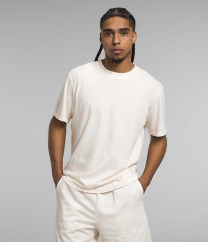 T-Shirt The North Face Corta Sleeve Garment Dye Homme Blanche | FR KGRFH