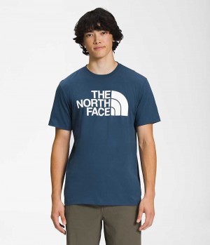 T-Shirt The North Face Corta Sleeve Half Dome Homme Bleu | PARIS PAVJE