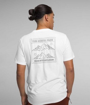 T-Shirt The North Face Corta Sleeve Solo Homme Blanche | PARIS FXLKI