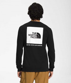T-Shirt The North Face Long Sleeve Box NSE Homme Noir | FR EKBMR