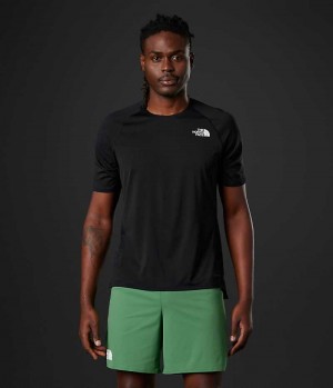 T-Shirt The North Face Summit Series High Trail Run Corta Sleeve Homme Noir | FRANCE XNISU