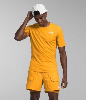 T-Shirt The North Face Sunriser Corta Sleeve Homme Doré | PARIS INMLV