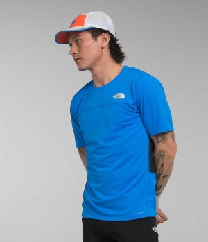T-Shirt The North Face Sunriser Corta Sleeve Homme Bleu | PARIS FDNUT