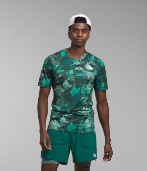 T-Shirt The North Face Sunriser Corta Sleeve Homme Turquoise | FR ZTAQH