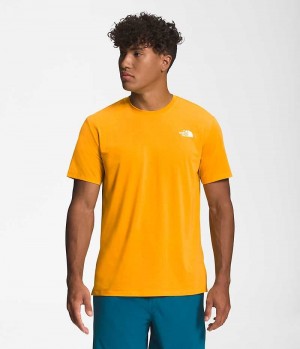 T-Shirt The North Face Wander Corta Sleeve Homme Doré | PARIS JTNHI