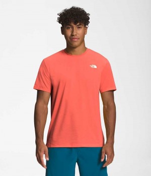 T-Shirt The North Face Wander Corta Sleeve Homme Orange | FR BTKNH