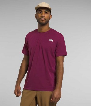 T-Shirt The North Face Wander Corta Sleeve Homme Fushia | FR LUGNX