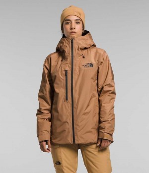 Vestes Isolées The North Face Dawnstrike GTX Femme Marron | PARIS EUXOZ