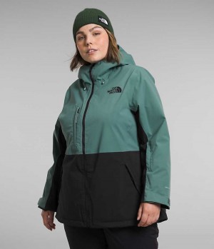 Vestes Isolées The North Face Plus Freedom Stretch Femme Vert Noir | FRANCE ORUDB