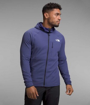 Vestes Polaires The North Face Summit Series FUTUREFLEECE™ Full-Zip Hoodie Homme Bleu | FRANCE ISXGL