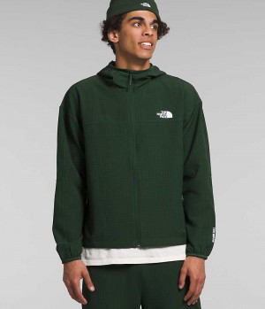 Vestes Polaires The North Face Tekware™ Grid Hoodie Homme Vert | PARIS KLVDA