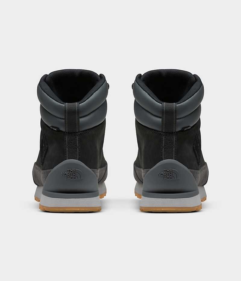 Botte Hiver The North Face Back-To-Berkeley IV Cuir Imperméables Homme Noir Grise | FR YXBFS