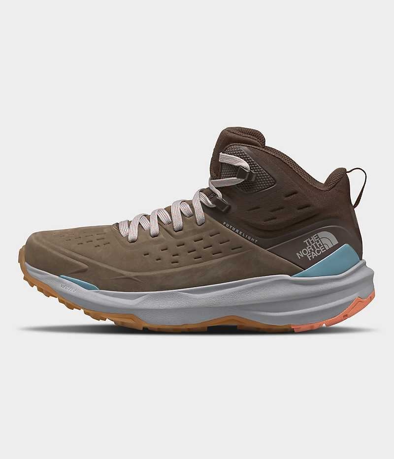 Botte Randonnée The North Face VECTIV Exploris 2 Mid FUTURELIGHT™ Cuir Femme Marron | FR WSHRC