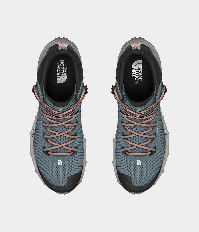 Botte Randonnée The North Face VECTIV™ Fastpack Mid FUTURELIGHT™ Femme Bleu Noir | PARIS GZPJU