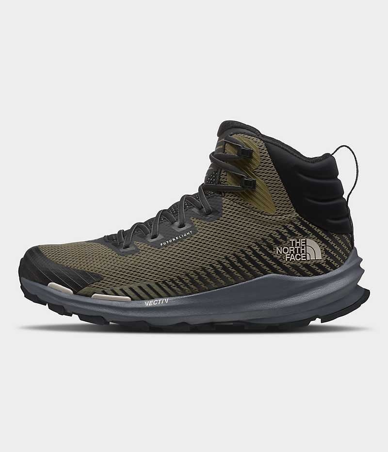 Botte Randonnée The North Face VECTIV™ Fastpack Mid FUTURELIGHT™ Homme Vert Olive Noir | FR ZDILM