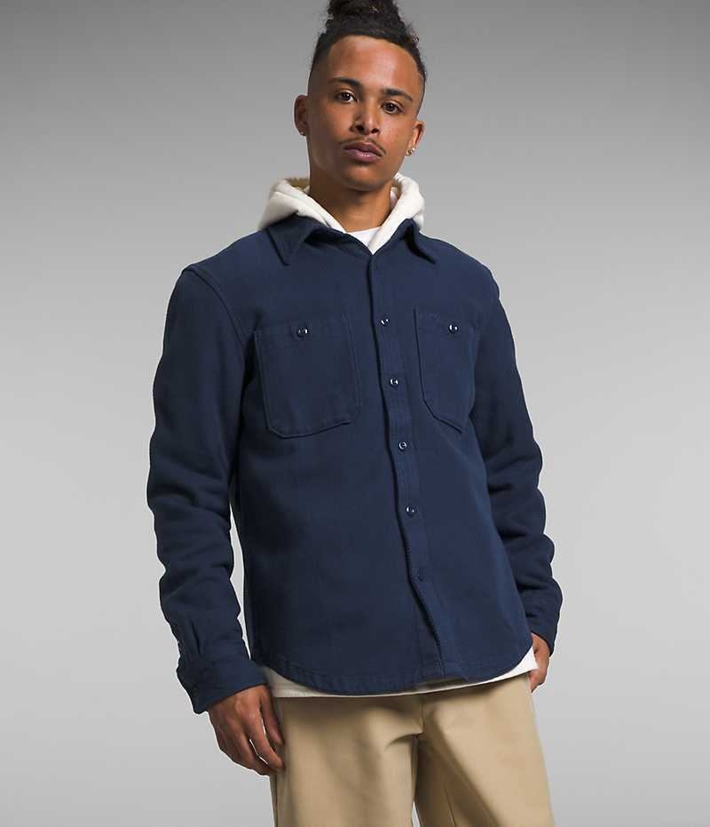 Chemise The North Face Valley Twill Flannel Homme Bleu Marine | FR SYBJW