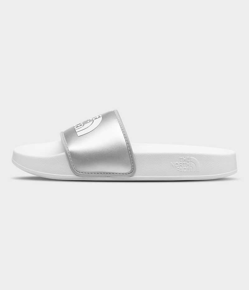 Claquette The North Face Base Camp III Metallic Femme Argent Blanche | FR PFJMR
