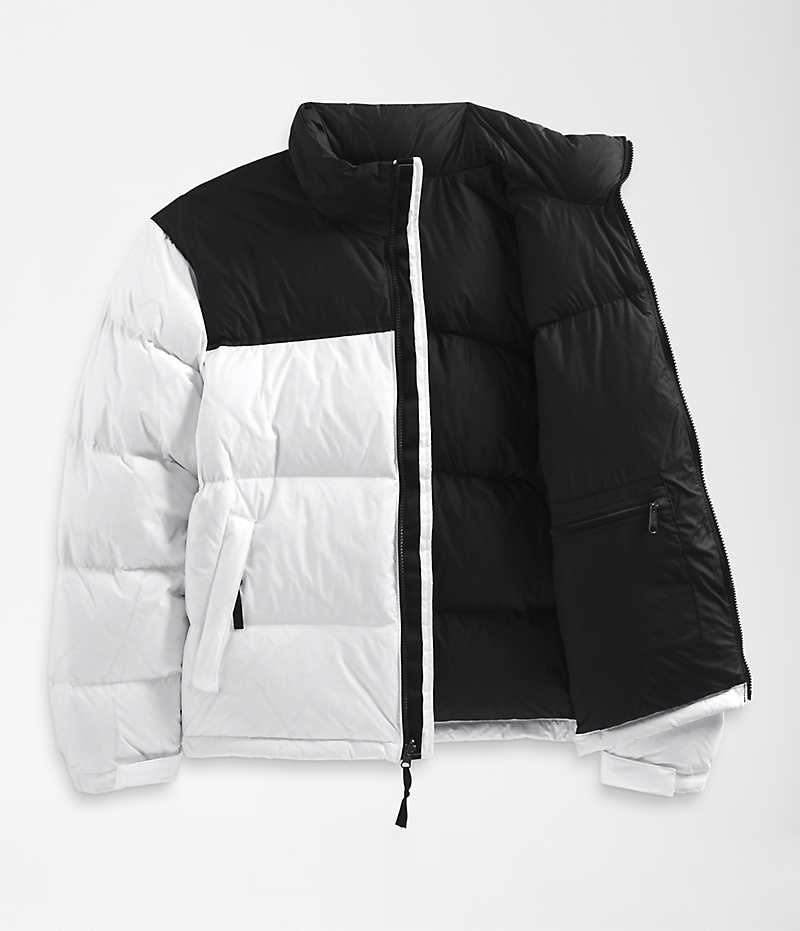 Doudoune The North Face 1996 Retro Nuptse Homme Blanche Noir | PARIS GJZIX