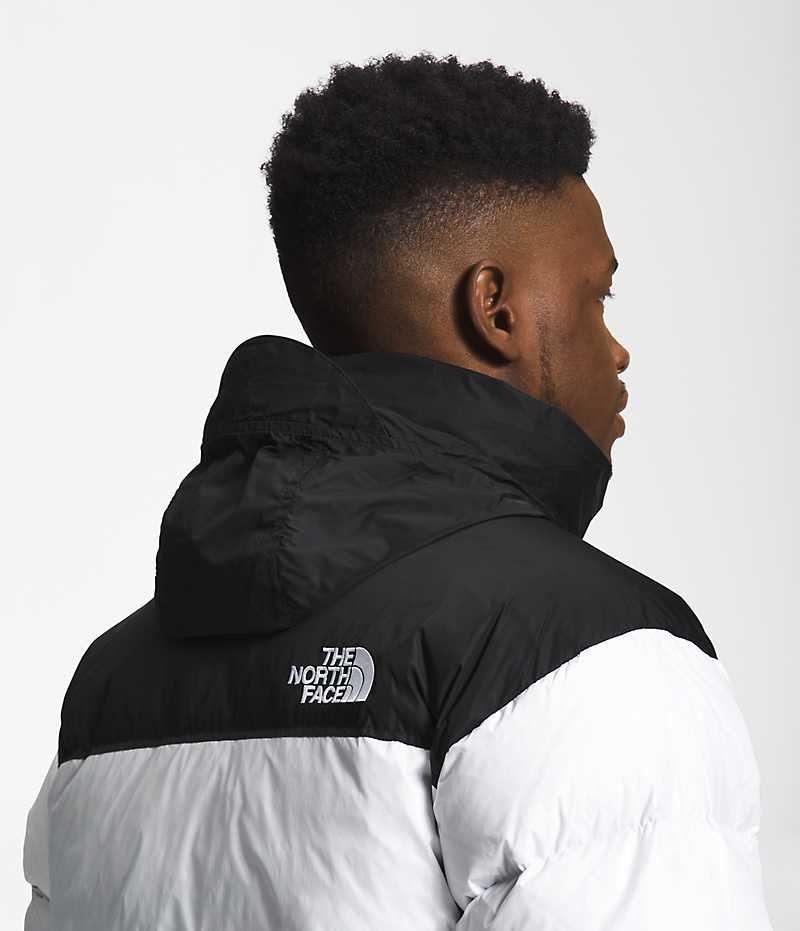 Doudoune The North Face 1996 Retro Nuptse Homme Blanche Noir | PARIS GJZIX
