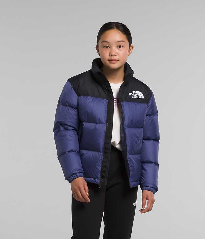 Doudoune The North Face 1996 Retro Nuptse Fille Bleu | FRANCE IXAJD