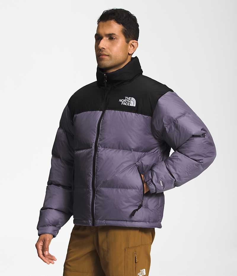 Doudoune The North Face 1996 Retro Nuptse Homme Violette Noir | PARIS JMCAX