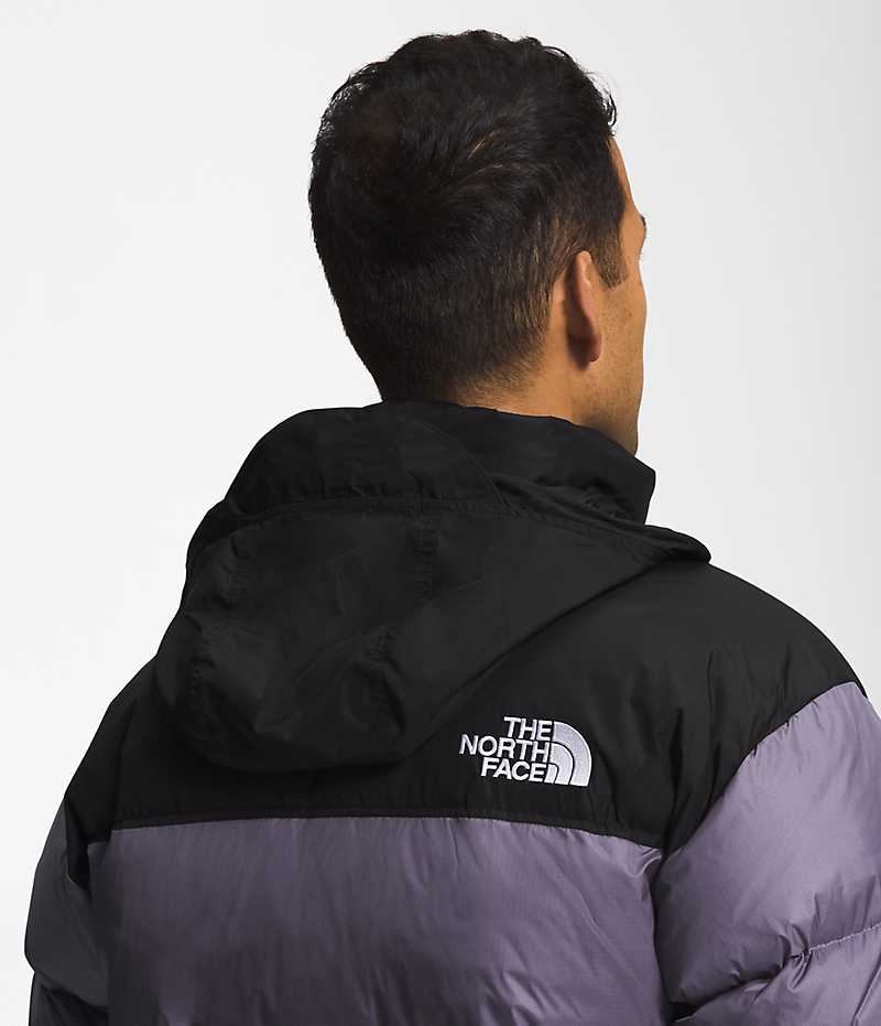 Doudoune The North Face 1996 Retro Nuptse Homme Violette Noir | PARIS JMCAX