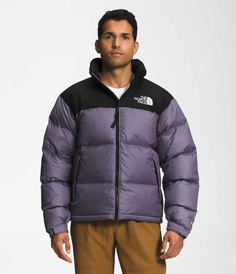 Doudoune The North Face 1996 Retro Nuptse Homme Violette Noir | PARIS JMCAX