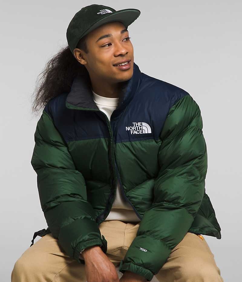 Doudoune The North Face 1996 Retro Nuptse Homme Vert Bleu Marine | FR RQWHB
