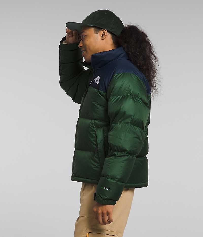 Doudoune The North Face 1996 Retro Nuptse Homme Vert Bleu Marine | FR RQWHB