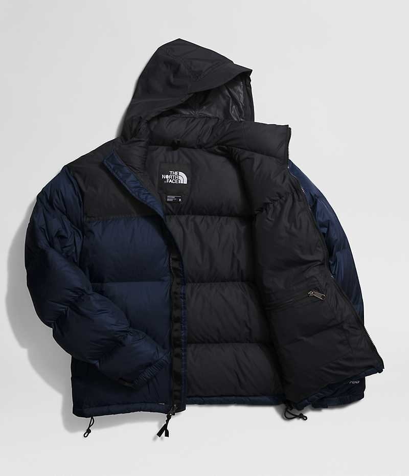 Doudoune The North Face 1996 Retro Nuptse Homme Bleu Marine Noir | FRANCE GUBAJ