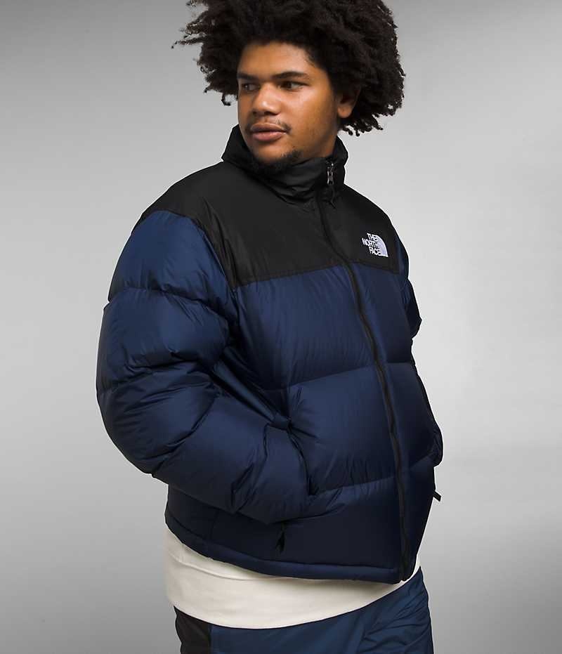 Doudoune The North Face 1996 Retro Nuptse Homme Bleu Marine Noir | FRANCE GUBAJ