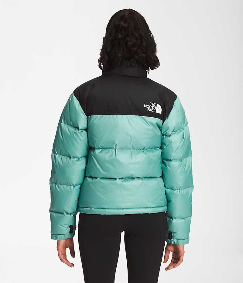 Doudoune The North Face 1996 Retro Nuptse Femme Turquoise | PARIS PBEXM