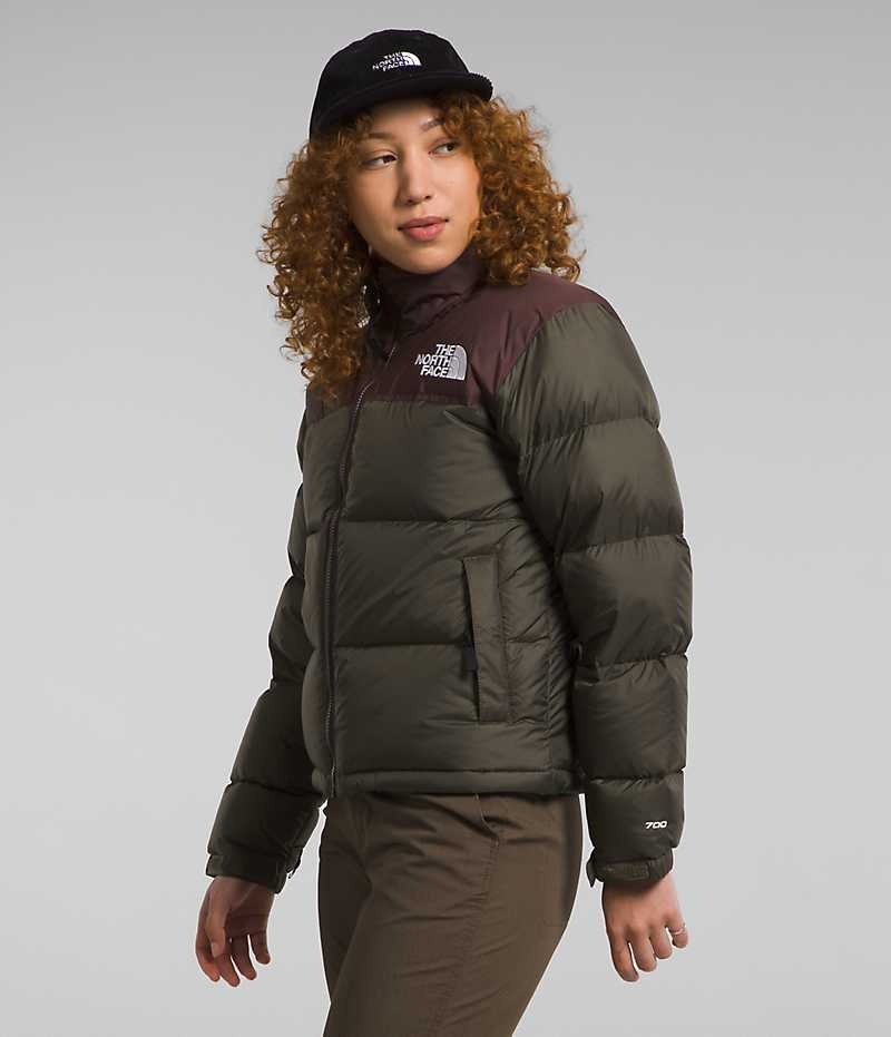Doudoune The North Face 1996 Retro Nuptse Femme Vert Olive | FR VTBWM