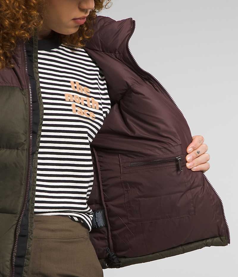 Doudoune The North Face 1996 Retro Nuptse Femme Vert Olive | FR VTBWM
